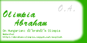 olimpia abraham business card